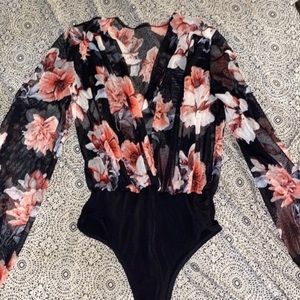 Fashion Nova Floral Bodysuit